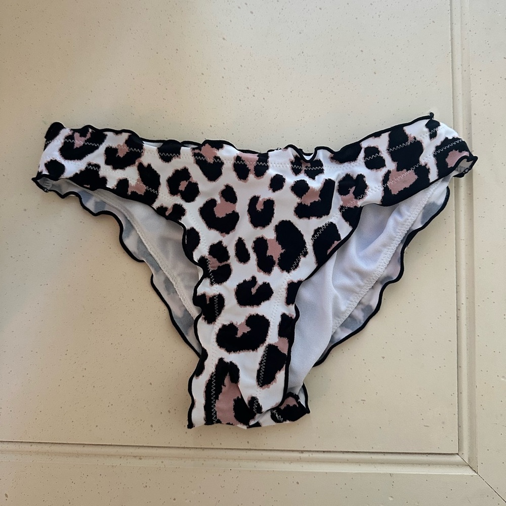 Leopard Print Swim Bottoms